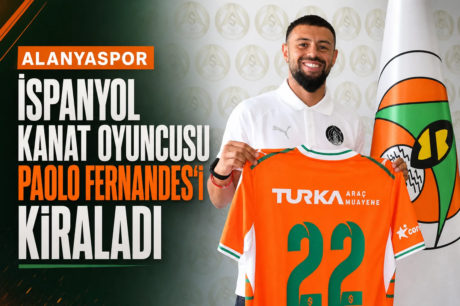 Alanyaspor, İspanyol Kanat Oyuncusu Paolo Fernandes'i Kiraladı