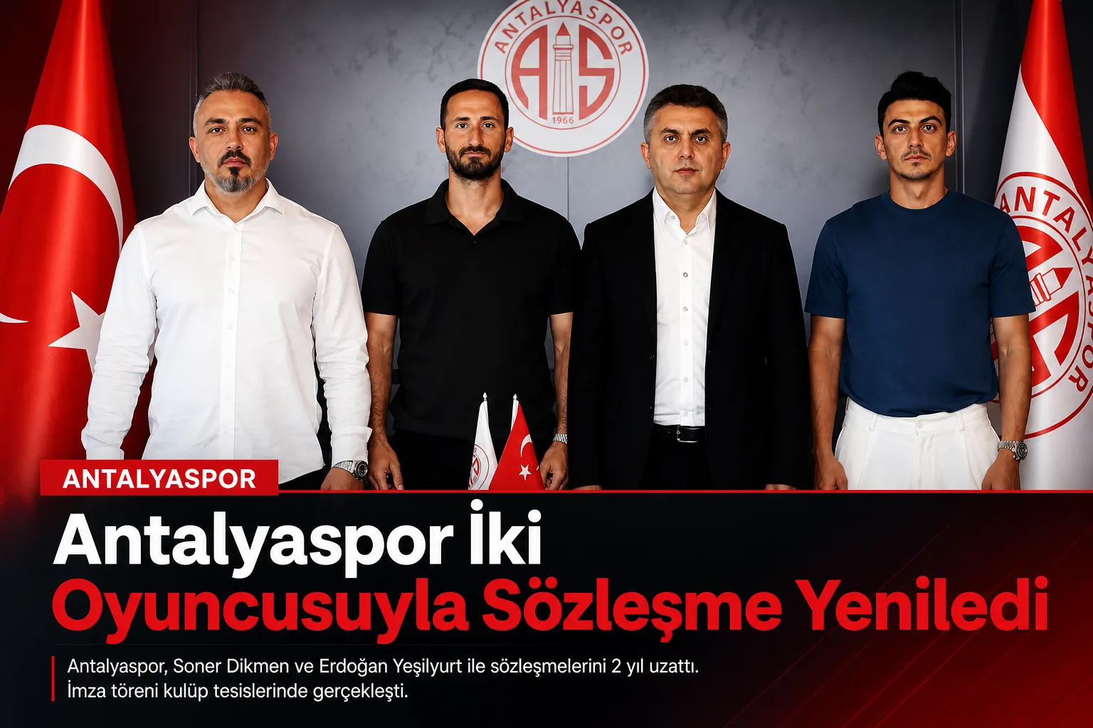 Antalyaspor İki Oyuncusuyla Sözleşme Yeniledi