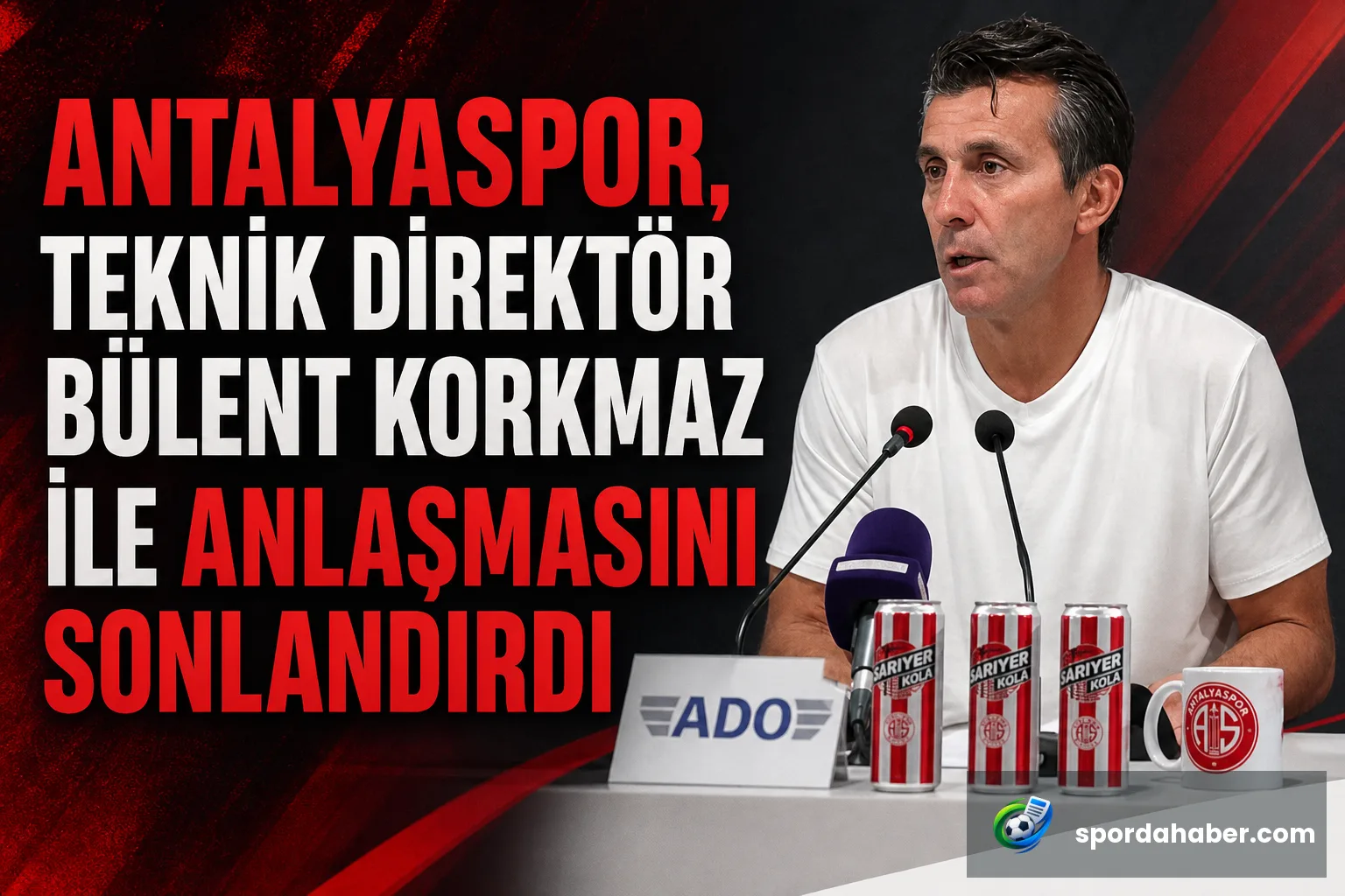 Antalyaspor, Teknik Direktör Bülent Korkmaz ile Anlaşmasını Sonlandırdı