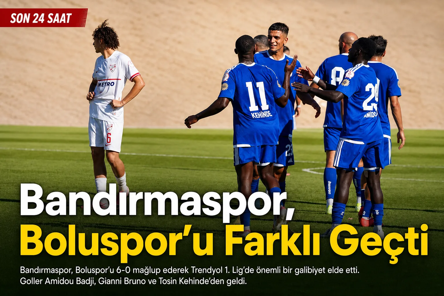 Bandırmaspor, Boluspor'u Farklı Geçti