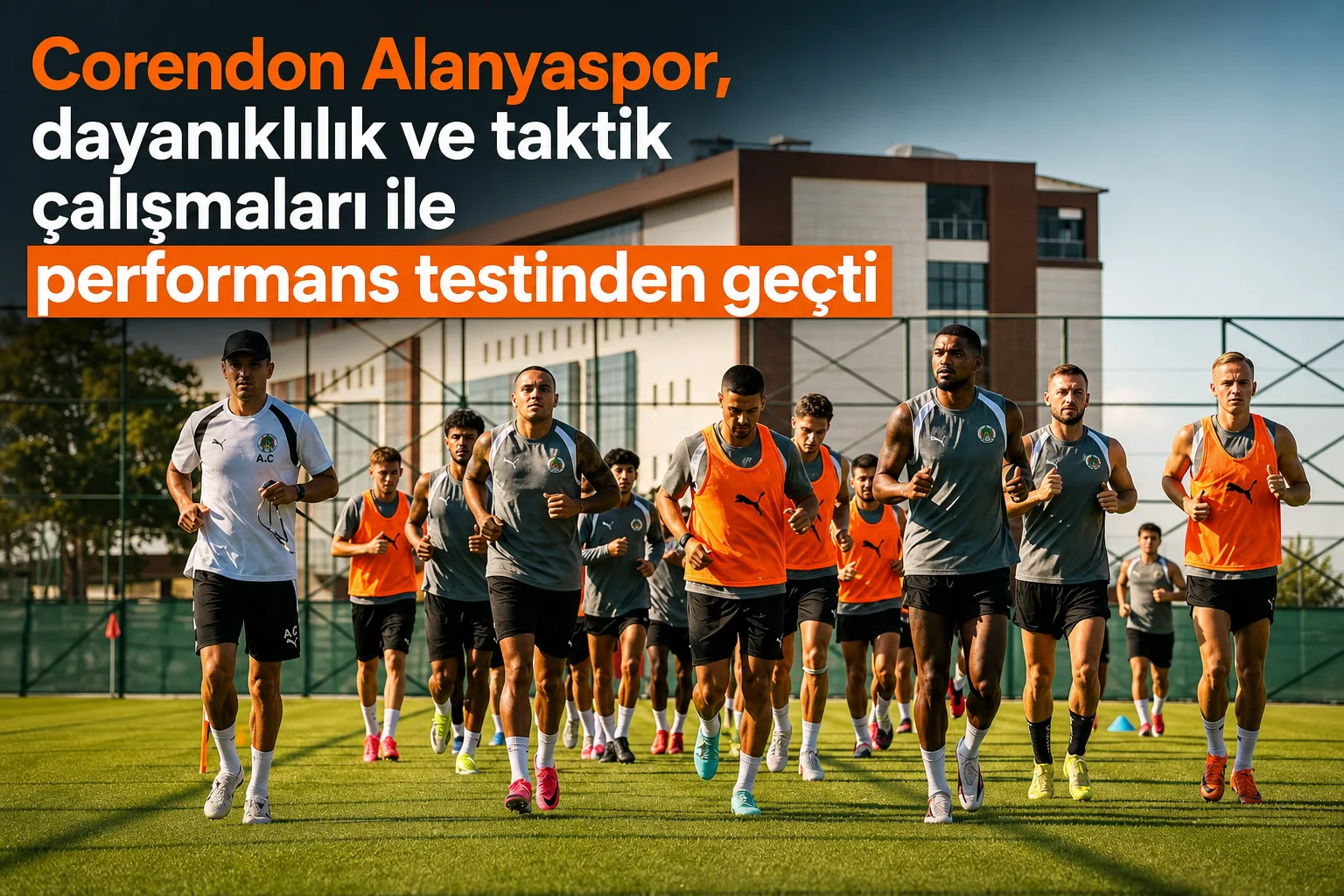 Corendon Alanyaspor, dayanıklılık ve taktik çalışmaları ile performans testinden geçti