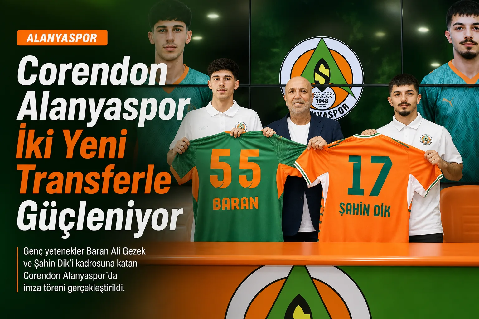 Corendon Alanyaspor İki Yeni Transferle Güçleniyor