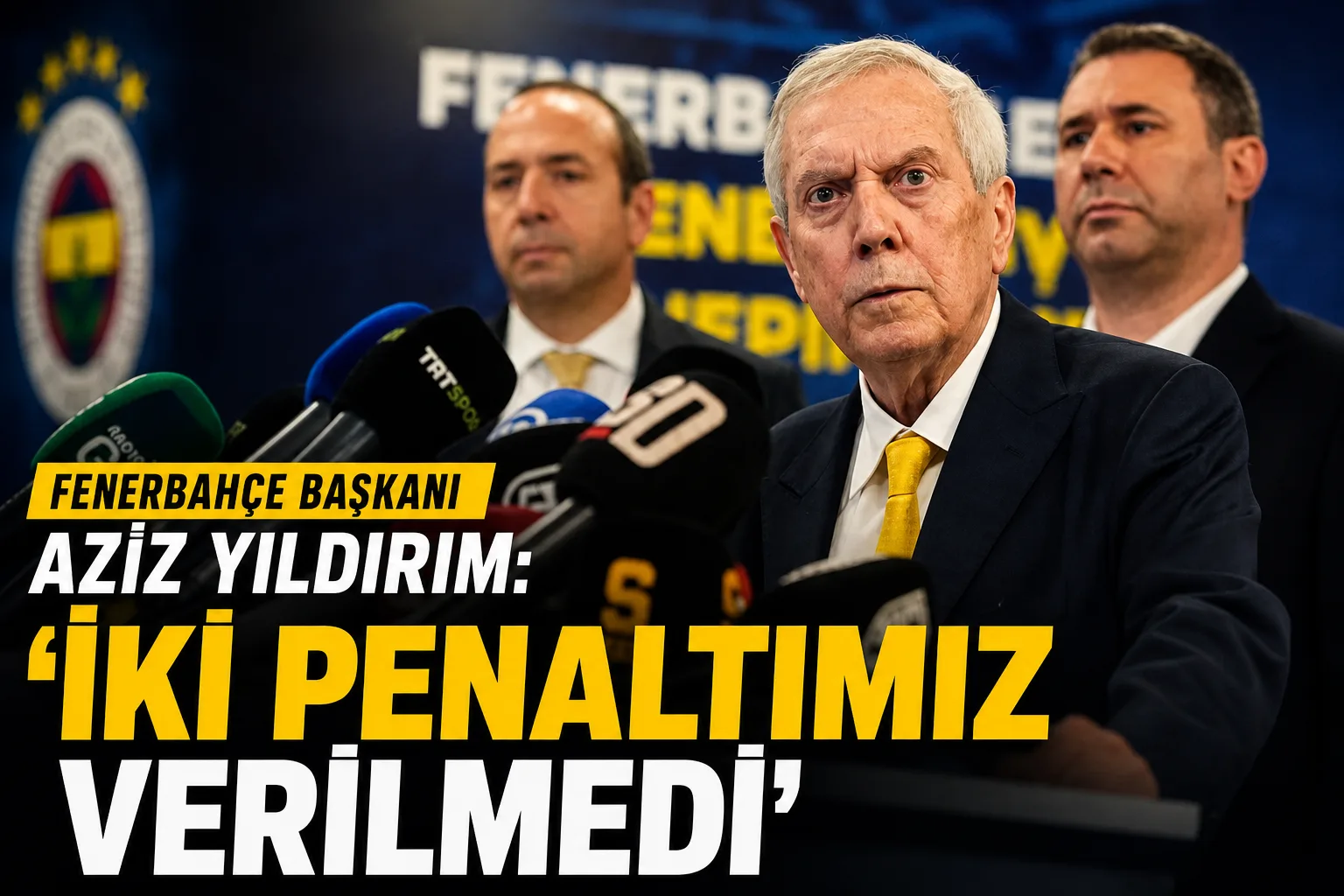 Fenerbahçe Başkanı Aziz Yıldırım: 'İki penaltımız verilmedi'