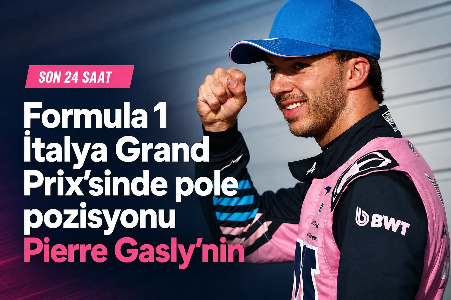 Formula 1 İtalya Grand Prix'sinde pole pozisyonu Pierre Gasly'nin