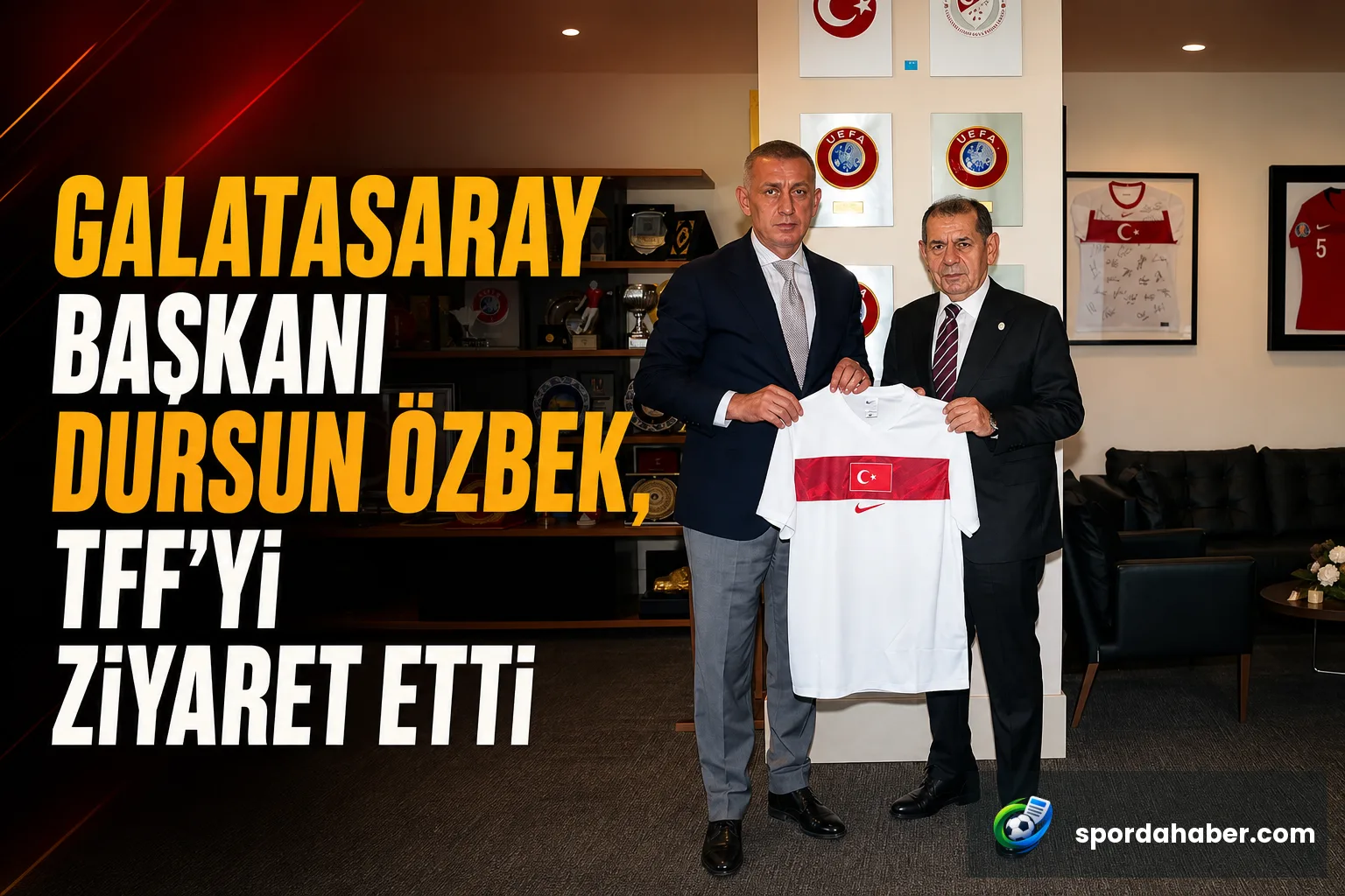 Galatasaray Başkanı Dursun Özbek, TFF'yi Ziyaret Etti