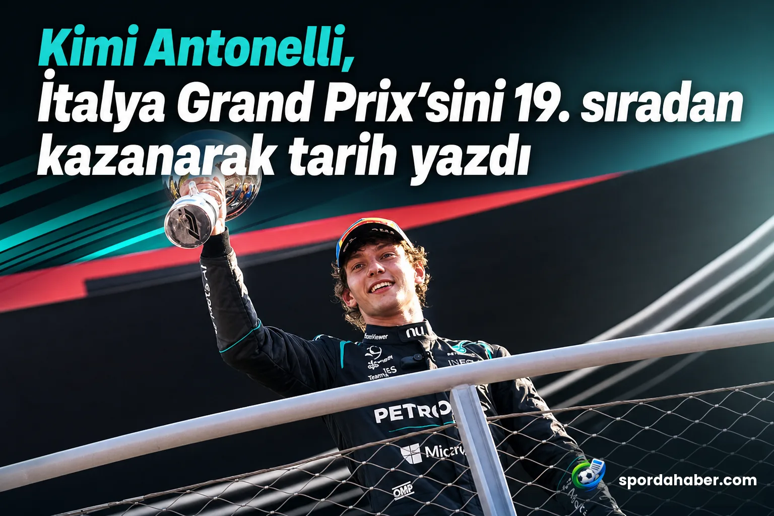 Kimi Antonelli, İtalya Grand Prix'sini 19. sıradan kazanarak tarih yazdı