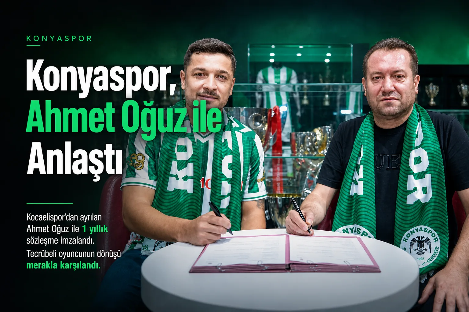 Konyaspor, Ahmet Oğuz ile Anlaştı