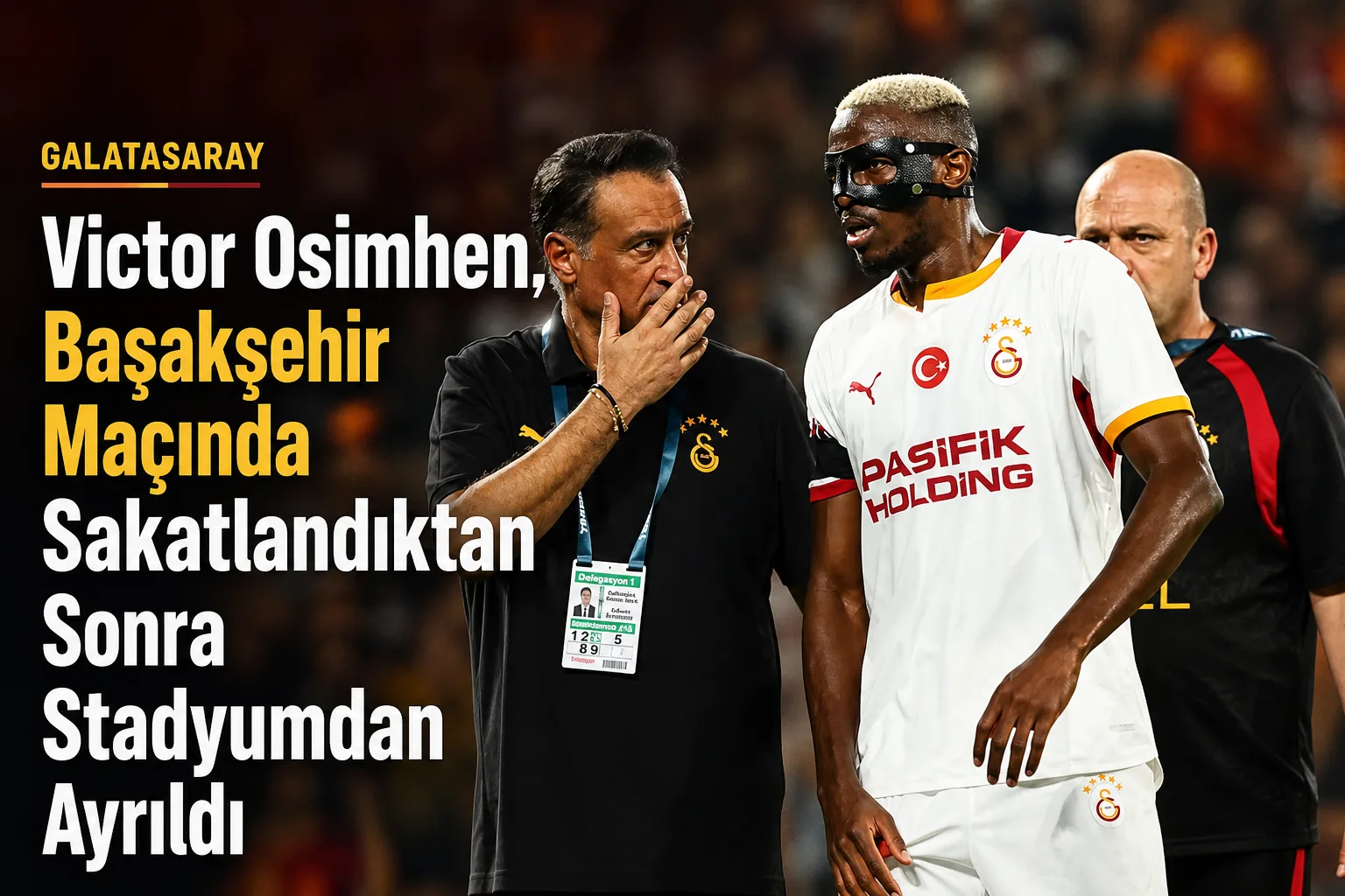 Victor Osimhen, Başakşehir Maçında Sakatlandıktan Sonra Stadyumdan Ayrıldı