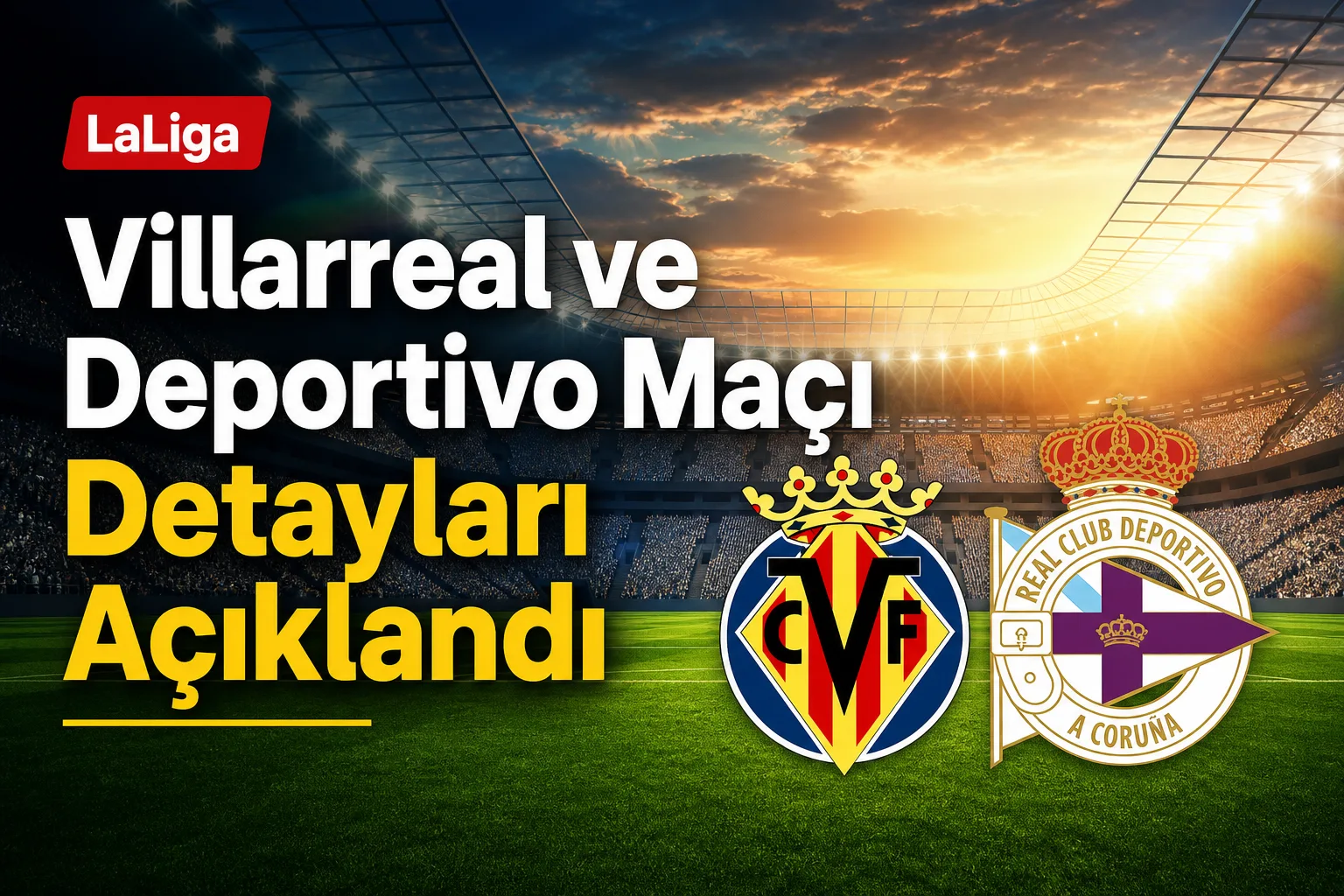 Villarreal ve Deportivo Maçı Detayları Açıklandı